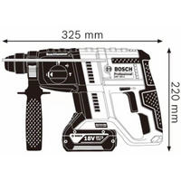 BOSCH GBH 180-LI Professional Cordless Rotary  Hammer with SDS plus brushless motor with 4.0 Ah Battery