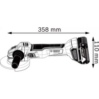 Bosch Cordless Angle Grinder GWS 18 V-10 Professional with brushless motor