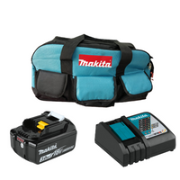 MAKITA CORDLESS BLOWER COMBO - DUB183Z 18V LXT + ONE BATTERY+ CHARGER AND DUFFLE BAG