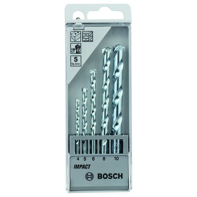 BOSCH 2608590090 5 PIECE 4MM - 10MM MASONRY DRILL BIT SET